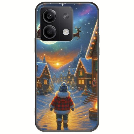 Santa Over The Village Xiaomi Redmi Note 13 Pro 5G Black TPU (Μαύρη Σιλικόνη)
