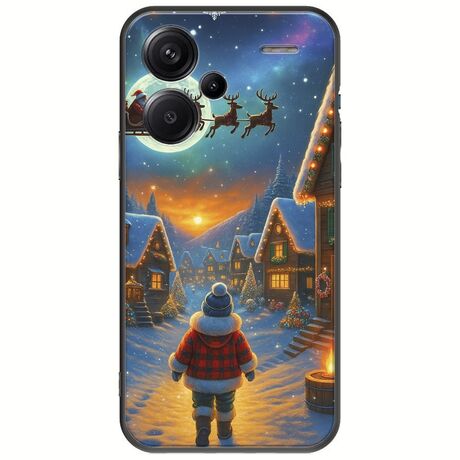 Santa Over The Village Xiaomi Redmi Note 13 Pro Plus 5G Black TPU (Μαύρη Σιλικόνη)