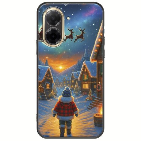 Santa Over The Village Xiaomi Redmi A5 4G Black TPU (Μαύρη Σιλικόνη)