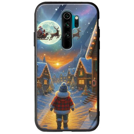 Santa Over The Village Xiaomi Redmi Note 8 Pro Groove TPU (Tempered Glass και TPU)