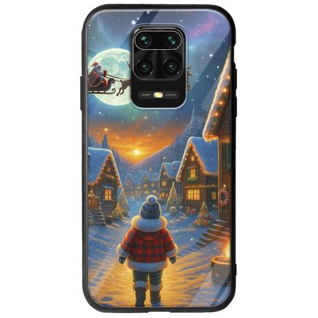 Santa Over The Village Xiaomi Redmi Note 9S / 9 Pro / 9 Pro Max Groove TPU (Tempered Glass και TPU)