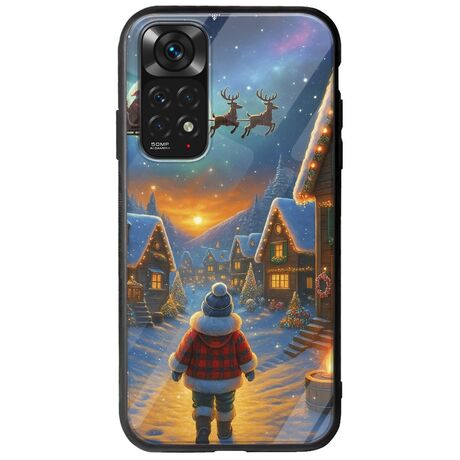 Santa Over The Village Xiaomi Redmi Note 11 / 11s Groove TPU (Tempered Glass και TPU)