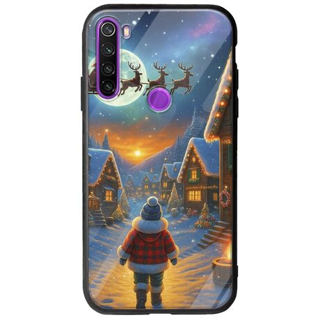 Santa Over The Village Xiaomi Redmi Note 8 2021 Groove TPU (Tempered Glass και TPU)