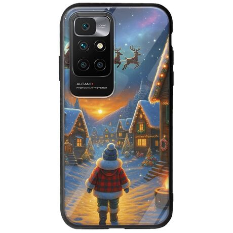 Santa Over The Village Xiaomi Redmi 10 2022 Groove TPU (Tempered Glass και TPU)