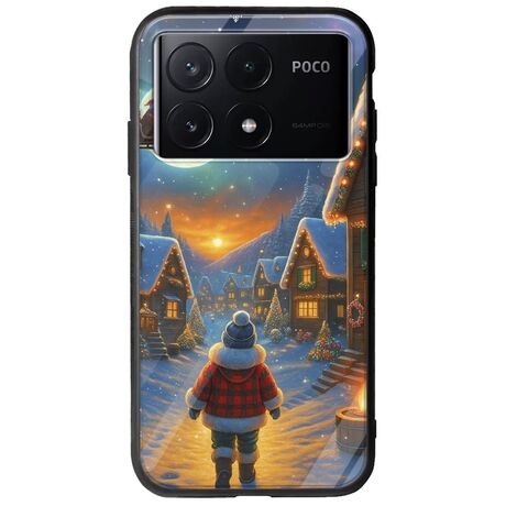 Santa Over The Village Xiaomi Poco X6 Pro 5G Groove TPU (Tempered Glass και TPU)