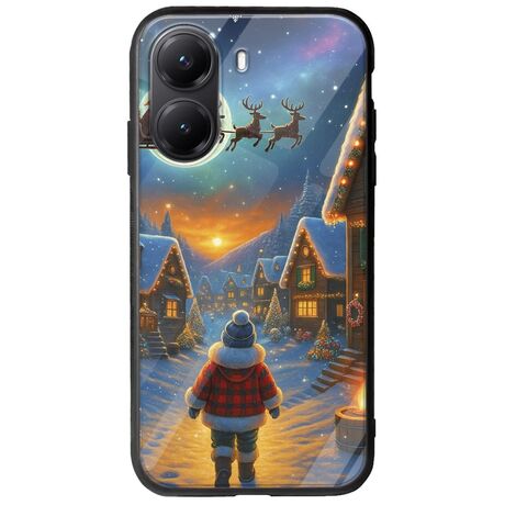Santa Over The Village Xiaomi Poco X7 Pro 5G Groove TPU (Tempered Glass και TPU)