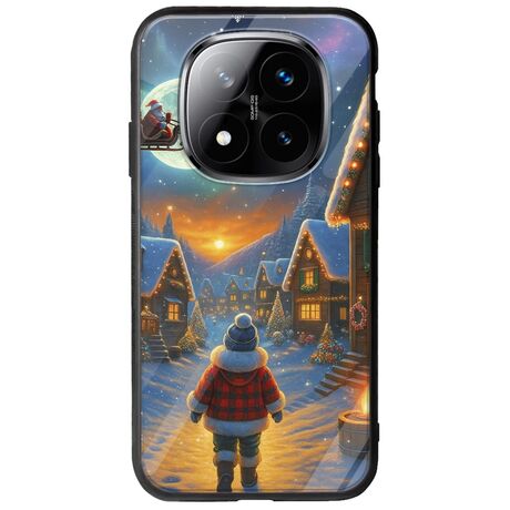 Santa Over The Village Xiaomi Redmi Note 14 Pro+ 5G Groove TPU (Tempered Glass και TPU)