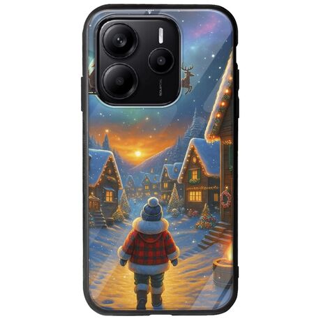 Santa Over The Village Xiaomi Redmi Note 14 5G Groove TPU (Tempered Glass και TPU)