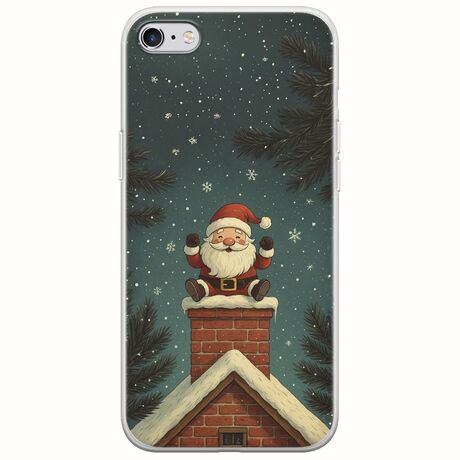 Chimney Santa iPhone 6 Plus / iPhone 6s Plus Flexible TPU (Διάφανη Σιλικόνη)