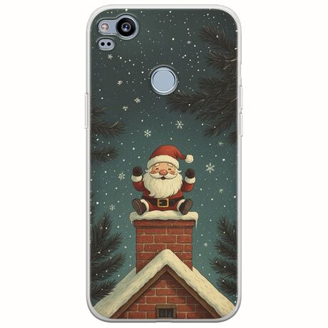 Chimney Santa Google Pixel 2 Flexible TPU (Διάφανη Σιλικόνη)