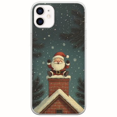 Chimney Santa iPhone 12 Flexible TPU (Διάφανη Σιλικόνη)