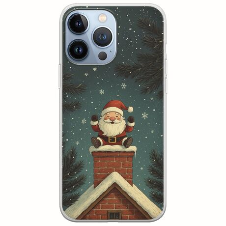 Chimney Santa iPhone 13 Pro Flexible TPU (Διάφανη Σιλικόνη)