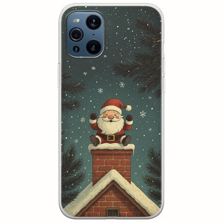 Chimney Santa Oppo Find X3 Pro 5G Flexible TPU (Διάφανη Σιλικόνη)