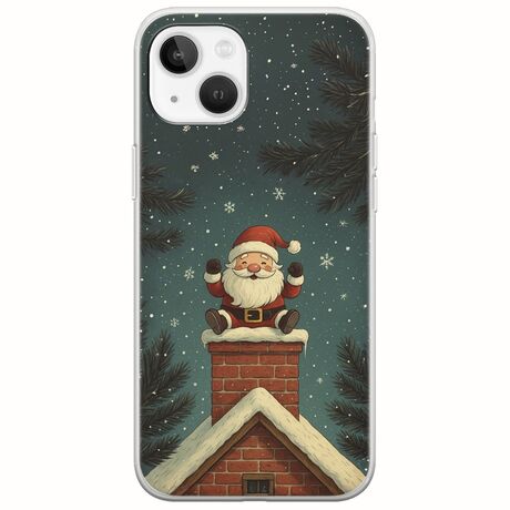 Chimney Santa iPhone 14 Flexible TPU (Διάφανη Σιλικόνη)