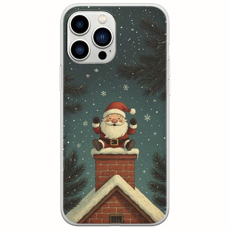 Chimney Santa iPhone 14 Pro Flexible TPU (Διάφανη Σιλικόνη)