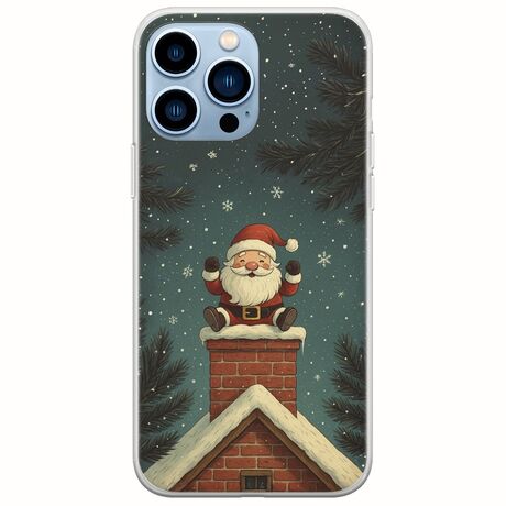 Chimney Santa iPhone 14 Pro Max Flexible TPU (Διάφανη Σιλικόνη)