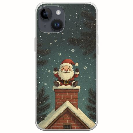 Chimney Santa iPhone 15 Plus Flexible TPU (Διάφανη Σιλικόνη)