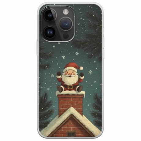 Chimney Santa iPhone 15 Pro Max Flexible TPU (Διάφανη Σιλικόνη)