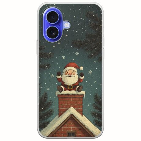 Chimney Santa iPhone 16 Flexible TPU (Διάφανη Σιλικόνη)