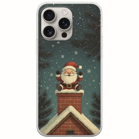 Chimney Santa iPhone 16 Pro Flexible TPU (Διάφανη Σιλικόνη)