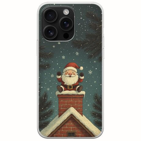 Chimney Santa iPhone 16 Pro Max Flexible TPU (Διάφανη Σιλικόνη)