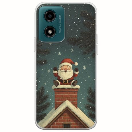 Chimney Santa Motorola Moto G04s Flexible TPU (Διάφανη Σιλικόνη)