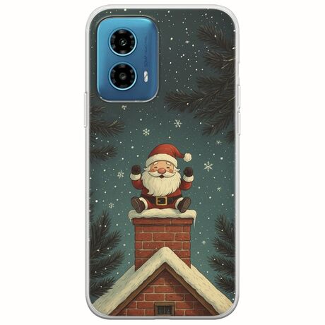 Chimney Santa Motorola Moto G34 5G Flexible TPU (Διάφανη Σιλικόνη)