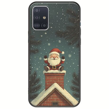 Chimney Santa Samsung Galaxy A51 Black TPU (Μαύρη Σιλικόνη)