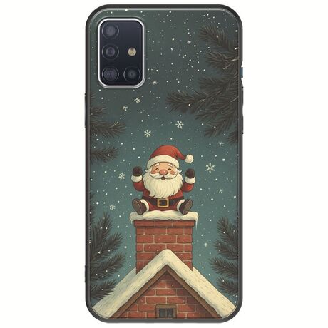 Chimney Santa Samsung Galaxy A71 Black TPU (Μαύρη Σιλικόνη)