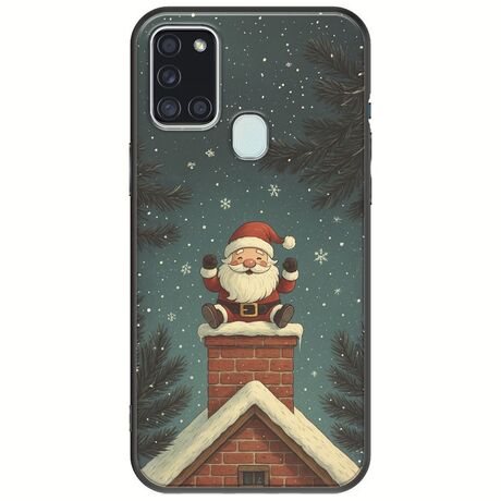 Chimney Santa Samsung Galaxy A21s Black TPU (Μαύρη Σιλικόνη)