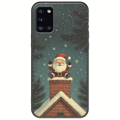 Chimney Santa Samsung Galaxy A31 Black TPU (Μαύρη Σιλικόνη)