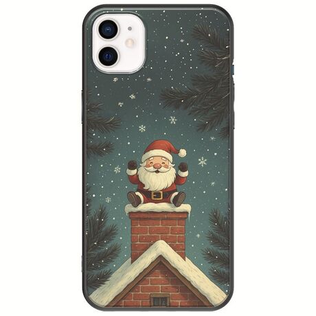 Chimney Santa iPhone 12 mini Black TPU (Μαύρη Σιλικόνη)