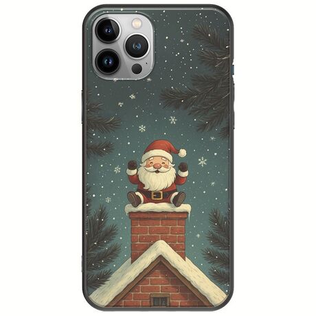 Chimney Santa iPhone 12 Pro Max Black TPU (Μαύρη Σιλικόνη)