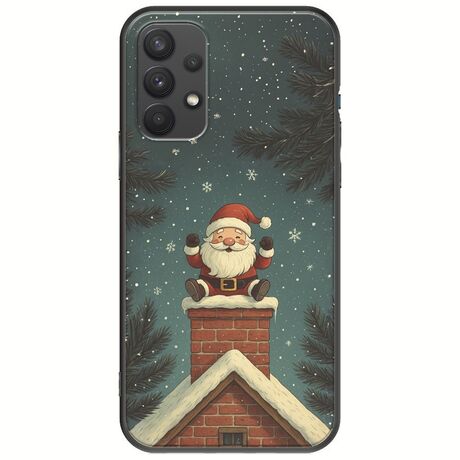 Chimney Santa Samsung Galaxy A32 4G Black TPU (Μαύρη Σιλικόνη)