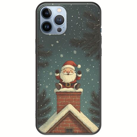 Chimney Santa iPhone 12 Pro Black TPU (Μαύρη Σιλικόνη)