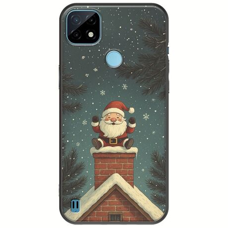 Chimney Santa Realme C21Y / Realme C25Y Black TPU (Μαύρη Σιλικόνη)
