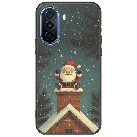 Chimney Santa Huawei Nova Y70 Black TPU (Μαύρη Σιλικόνη)