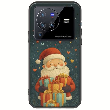 North Pole Gifts Vivo X80 Pro Black TPU (Μαύρη Σιλικόνη)