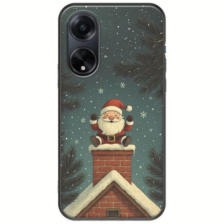 Chimney Santa Oppo A98 5G Black TPU (Μαύρη Σιλικόνη)