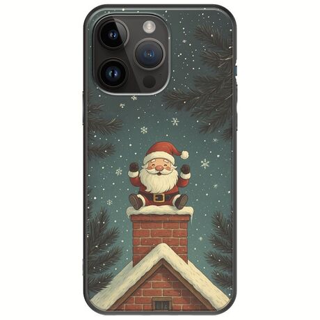Chimney Santa iPhone 15 Pro Max Black TPU (Μαύρη Σιλικόνη)