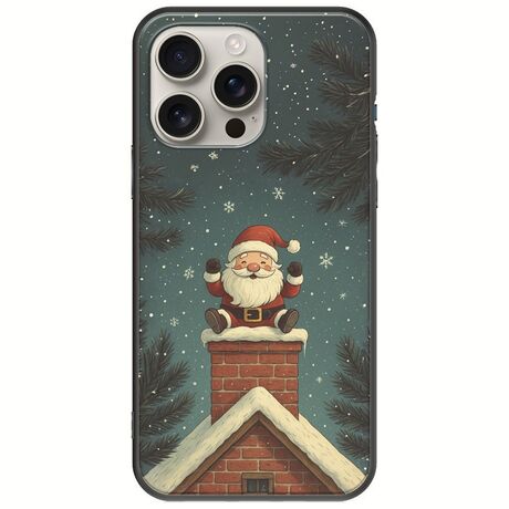 Chimney Santa iPhone 16 Pro Black TPU (Μαύρη Σιλικόνη)