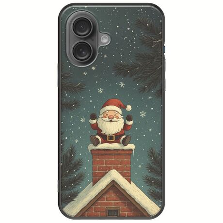 Chimney Santa iPhone 16 Plus Black TPU (Μαύρη Σιλικόνη)