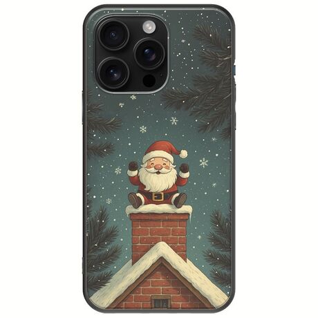 Chimney Santa iPhone 16 Pro Max Black TPU (Μαύρη Σιλικόνη)