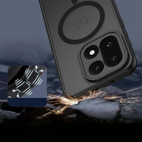 Ματ μαύρη θήκη MagSafe για OnePlus 15 5G