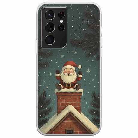 Chimney Santa Samsung Galaxy S21 Ultra Flexible TPU (Διάφανη Σιλικόνη)