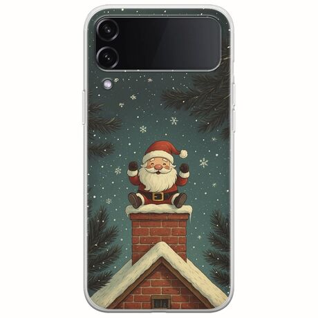 Chimney Santa Samsung Galaxy Z Flip 4 5G Flexible TPU (Διάφανη Σιλικόνη)