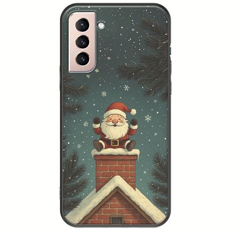 Chimney Santa Samsung Galaxy S21 Black TPU (Μαύρη Σιλικόνη)
