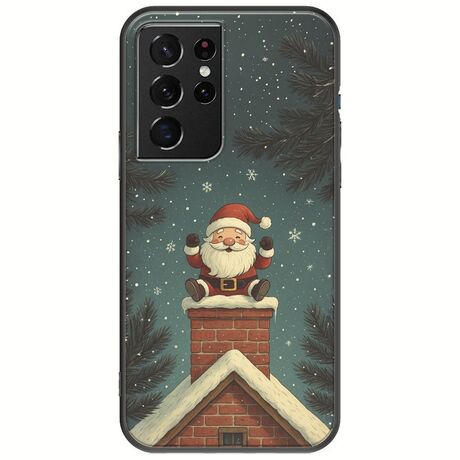 Chimney Santa Samsung Galaxy S21 Ultra Black TPU (Μαύρη Σιλικόνη)
