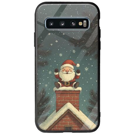 Chimney Santa Samsung Galaxy S10 Plus Groove TPU (Tempered Glass και TPU)