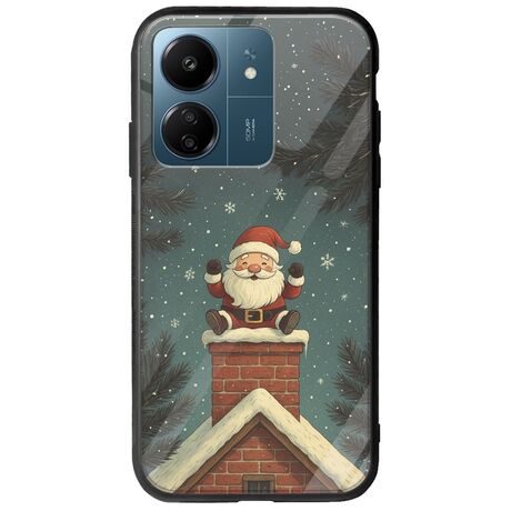 Chimney Santa Xiaomi Redmi 13C Groove TPU (Tempered Glass και TPU)